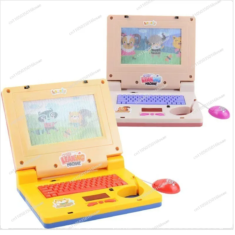 English Version Simulation Notebook Light Music Cartoon Computer for Children's Enlightenment Early Education Learning Machine