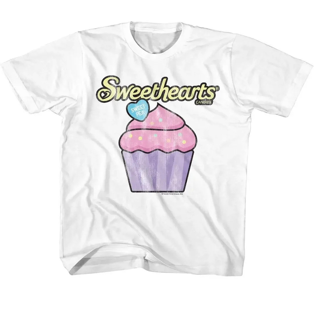 Kids Sweethearts Cupcake White Brands Shirt