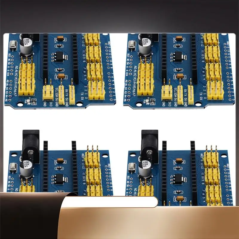 X64A-4 Pack I/O Expansion Sensor Shield Module For Arduino Nano V3.0 Compatible With UNO R3-Pack Of 4