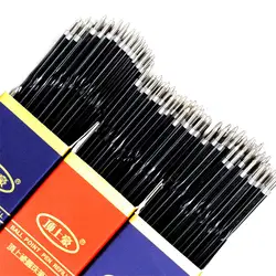 Recargas de bolígrafo de piezas, recambios de bolígrafo de 100mm para Escritura, suministros escolares de oficina, rojo, azul, negro, venta al por mayor, 0,7