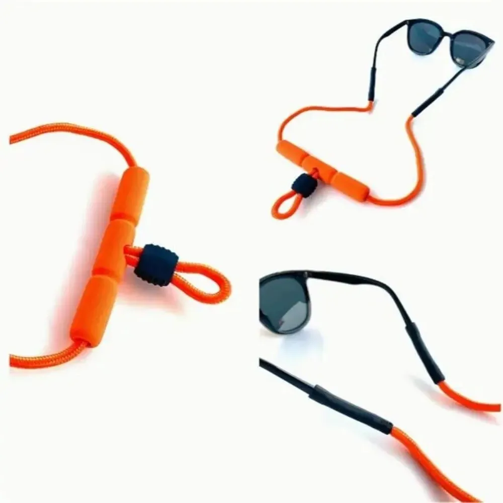 1PC Adjustable Length Floating Glasses Strap Foam Floatable Design Polyester Foam Eyewear Retainer Lanyard Non-slip Durable