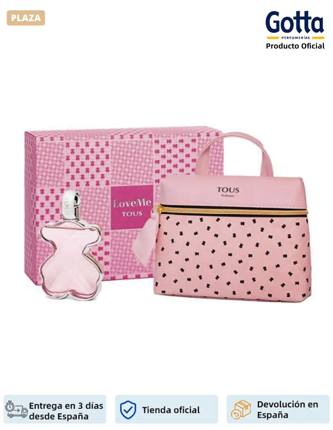 TOUS - Love Me EDP case-90 ML-Beauty & Health, Perfumes & deodorants, colonies-this case contains: eau de parfum - 90 ml + toiletry bag