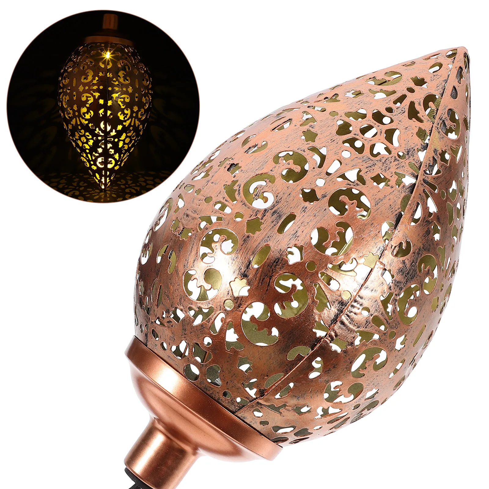 Fall Porch Decor Lantern Flickering Flame Solar Lights Outdoor Garden Powered Butterfly view 5