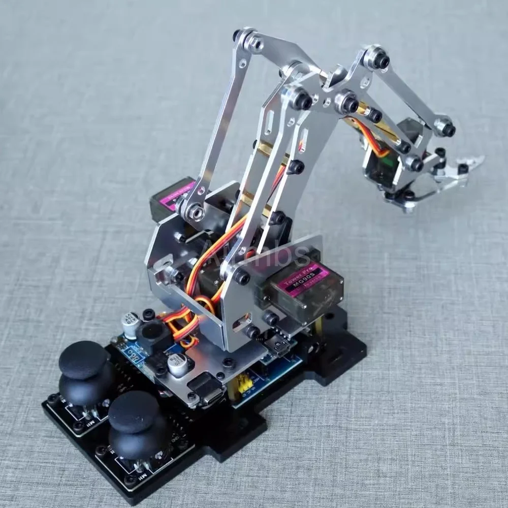 metallo-mearm-4-dof-robot-braccio-artiglio-con-app-arduino-joystick-di-controllo-mg90-servomotore-manipolatore-fai-da-te-kit-braccio-robotico-meccanico