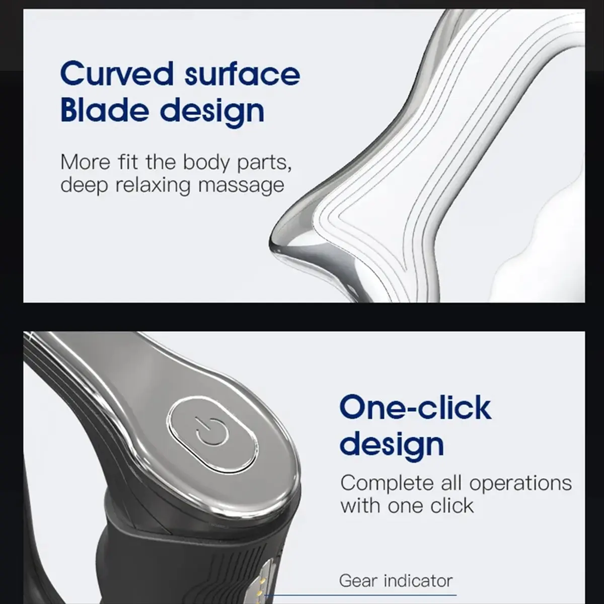 

A38F Массажер для фасции, скребковый массаж тела, стимулятор мышц, микротоковая облегчение боли, релаксация, формирующий массажер для похудения (A)