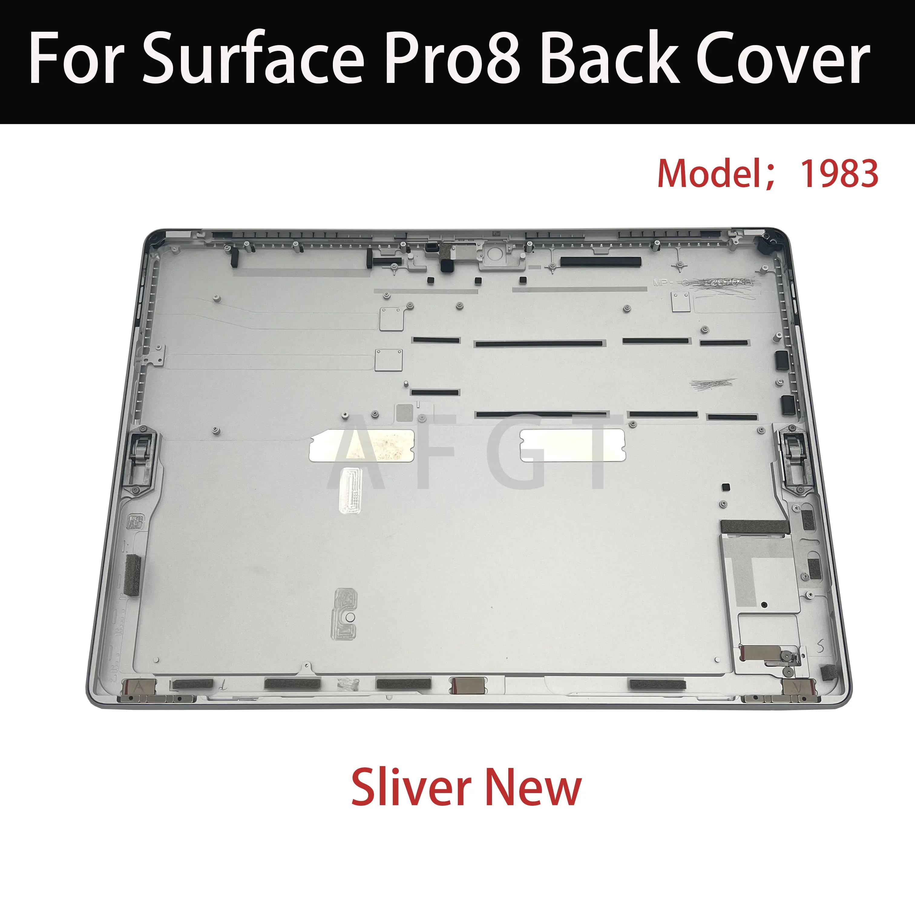 For Microsoft Surface Pro8 Screen Back Cover 1983 Rear Cover With Holder Pro8  Housing Back Cover Housing Rear Chassis Silver