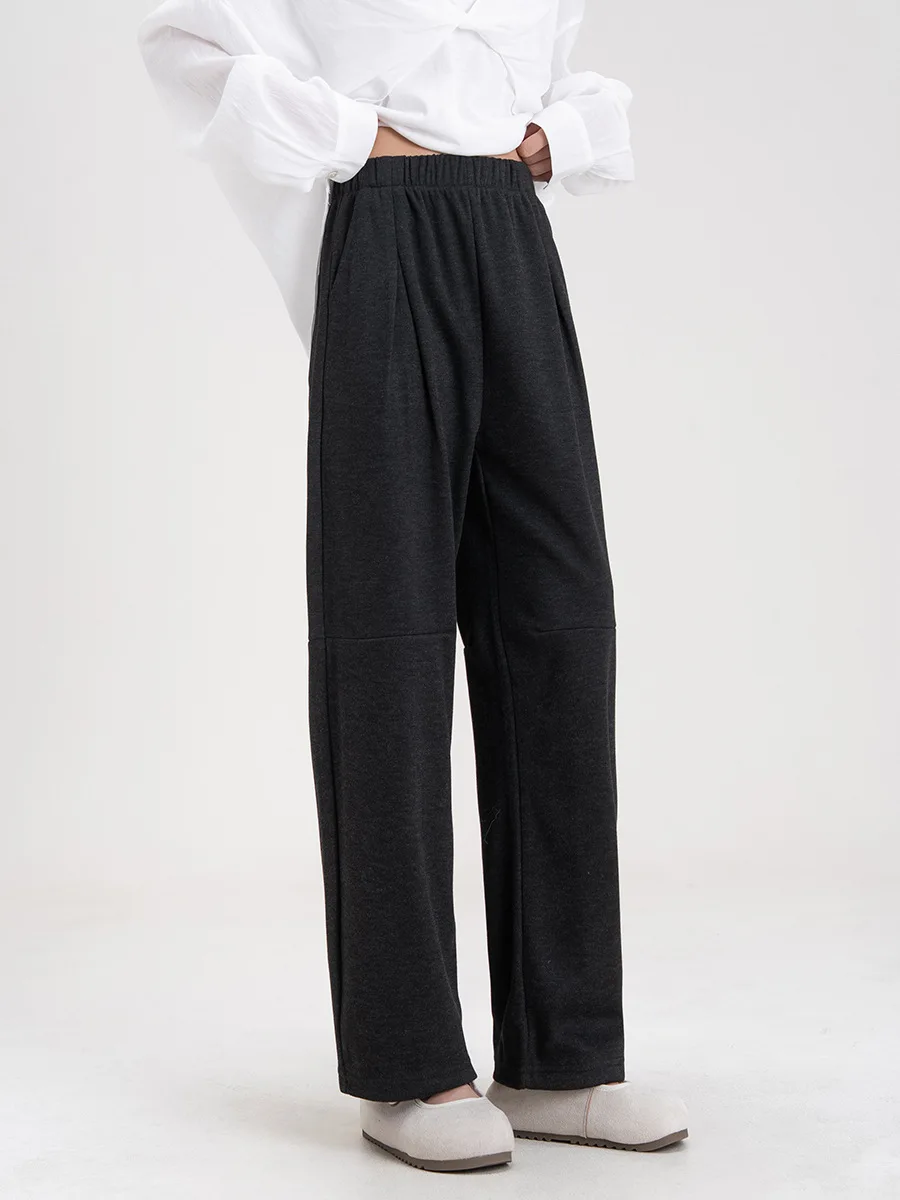 Broek met wijde pijpen Comfortabel Dames Herfst Wijde pijpen Ademend Frans Delicaat Modern Professioneel Dagkleding Softshell Elastisch Woon-werkverkeer