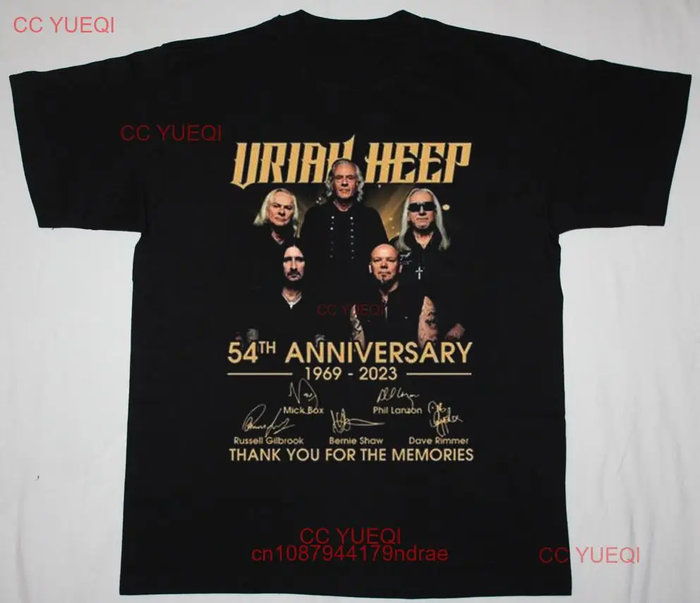 Uriah Heep-Camiseta de manga corta para aniversario, Camisa de algodón de color negro, talla S a 5XL, BE2238