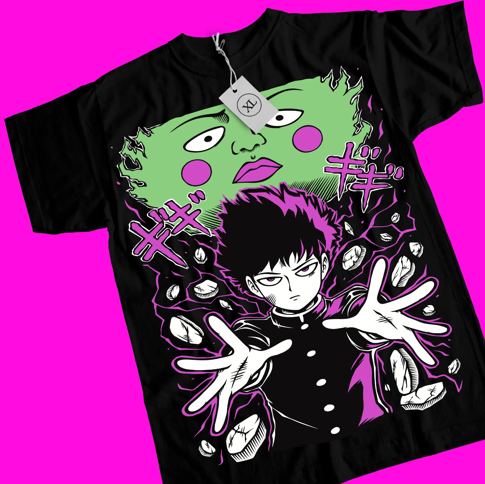 

Mob Psycho 100 Cast Anime Manga T-Shirt All-Size Mob Psycho Dimple T-Shirt Tee