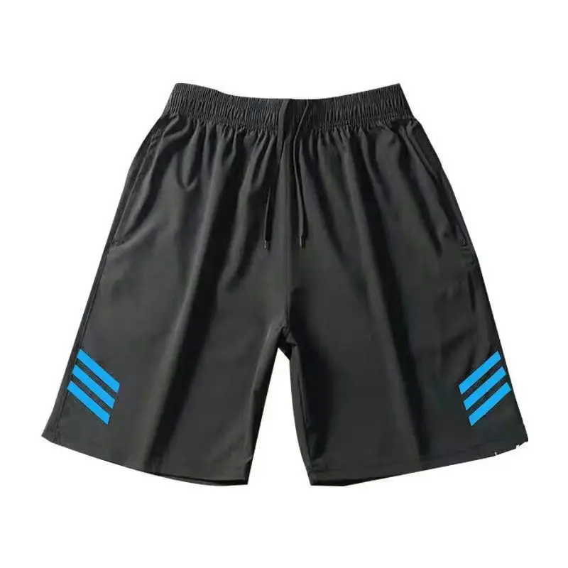 

Men's Spor Ice Silk Running orts Qui Dry Fitn Baskeall Pants Loose Tra And Field Beachwear Casual Five-Quarter L...