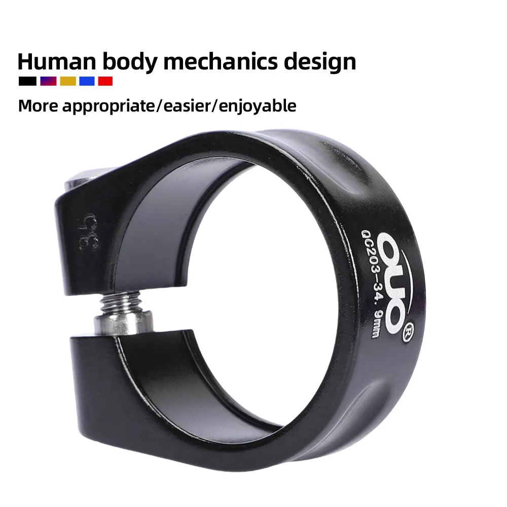 OUO الجبلية الطريق مقعد الدراجة آخر المشبك المزدوج قفل دراجة Seatpost المشبك 28.6/31.8/34.9 مللي متر الألومنيوم مقعد أنبوب كليب مكونات الجبلية