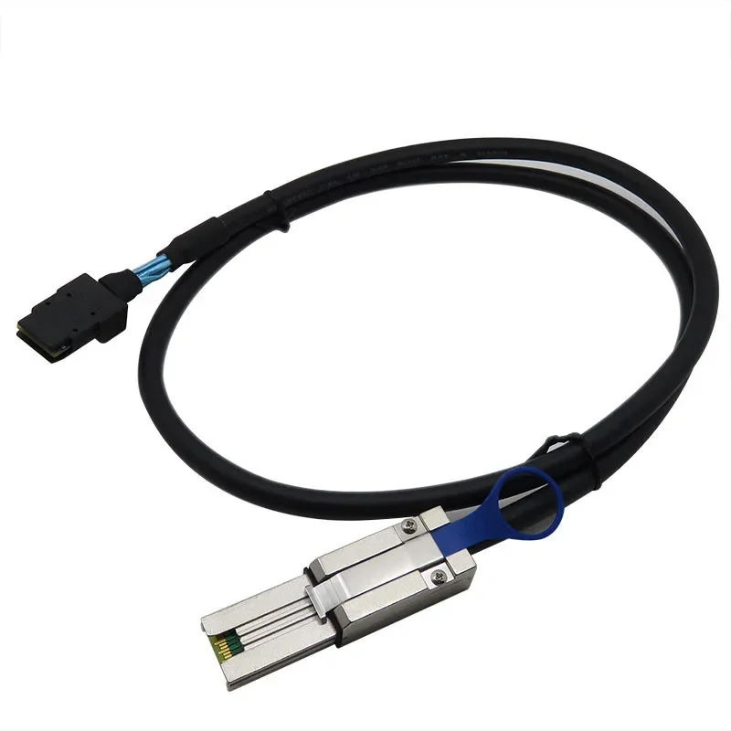 Najwyższej jakości dwukolorowy kabel Mini SAS 26P SFF-8088 do SFF-8087 36P z bezpośrednim podłączeniem, miedziany, 1M 2M, obsługa 12Gb — zdjęcie produktu 3