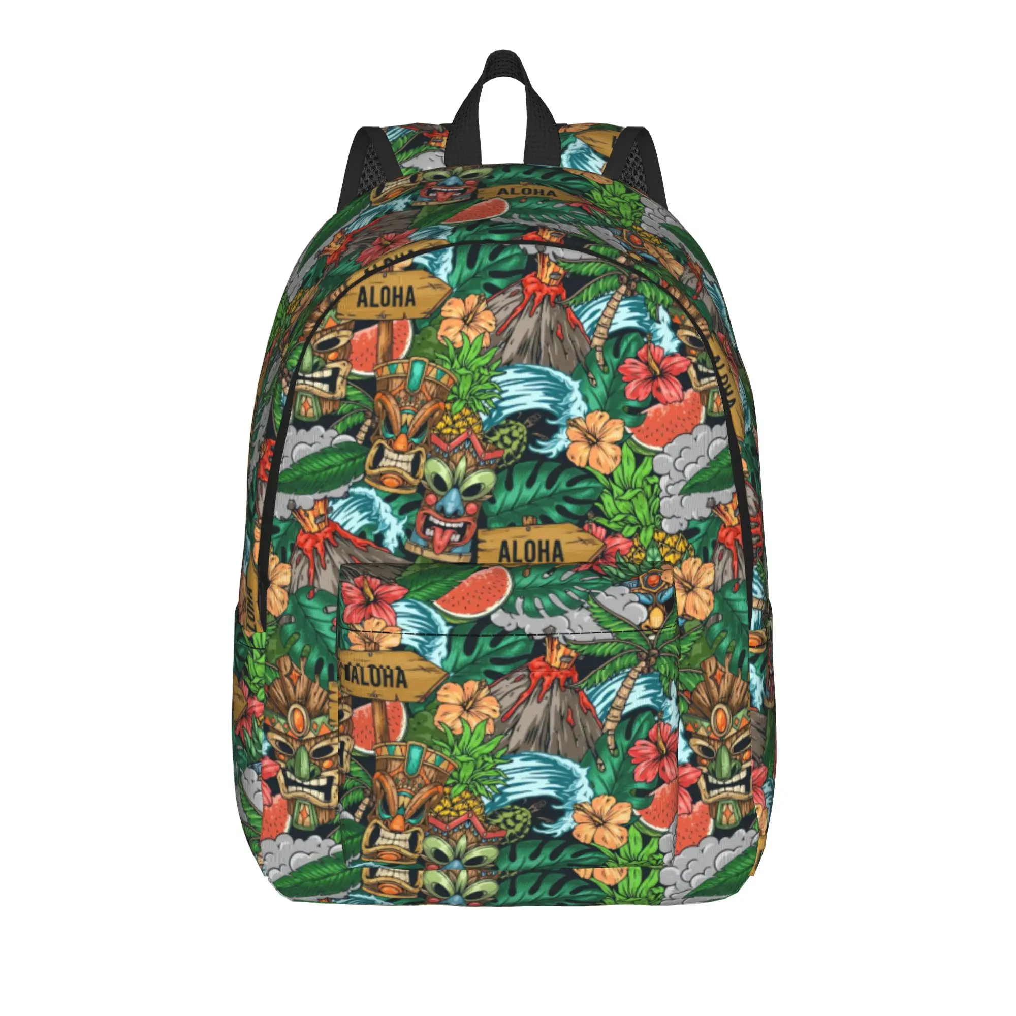 Tropical Aloha Party    Backpack  Fun Backpacks Female Outdoor Large High School Bags Design Rucksack