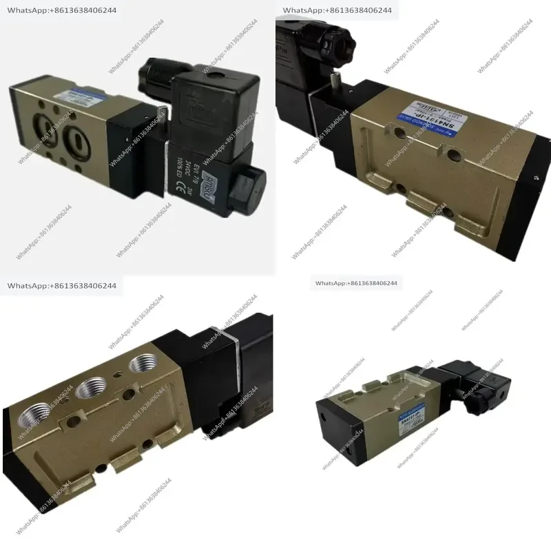 YPC Solenoid Valve for SN4101-IP SN4200-IP Directional Valve DC24V AC220V Two-Position Five-Way Plate Type