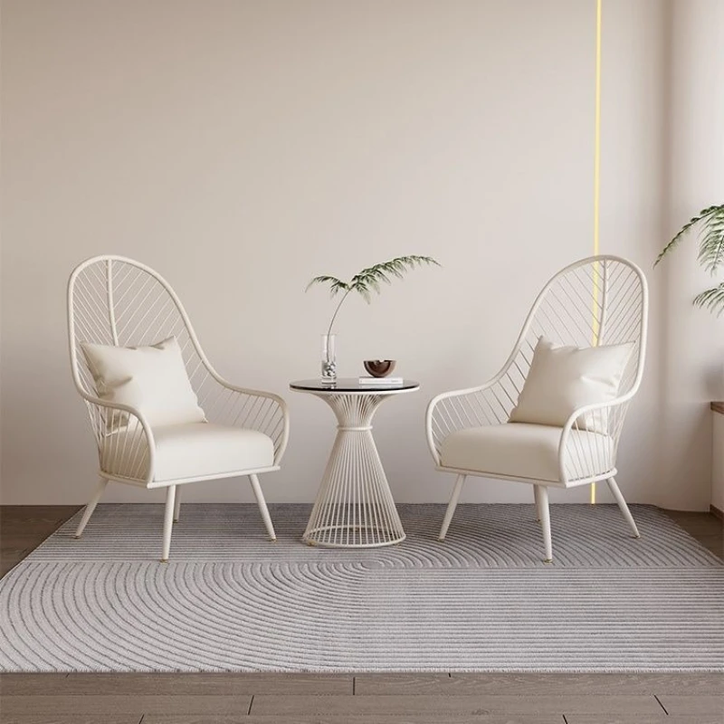 

Cream Internet celebrities ins outdoor leisure tables and chairs simple homestay single coffee table