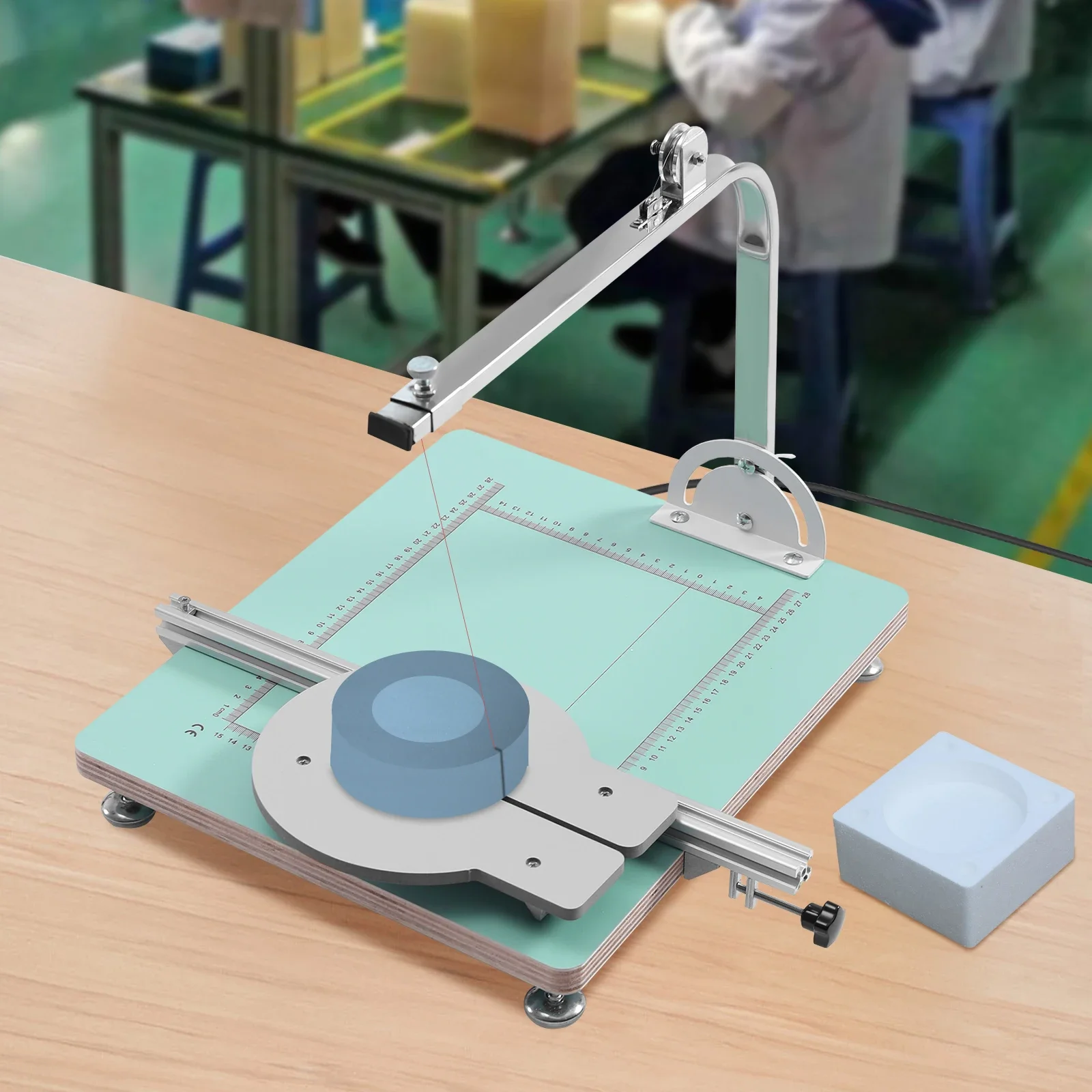 

72W Foam Tabletop Cutting Machine Hot Wire Cutter Sponge Cutting Tool Kit 0-300°C Adjustable for Cutting, Forming