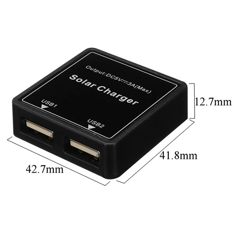 태양 전지 패널 보조배터리 듀얼 USB 충전 전압 컨트롤러 레귤레이터 충전기, 4.27x4.18x1.27cm, 5V 3A