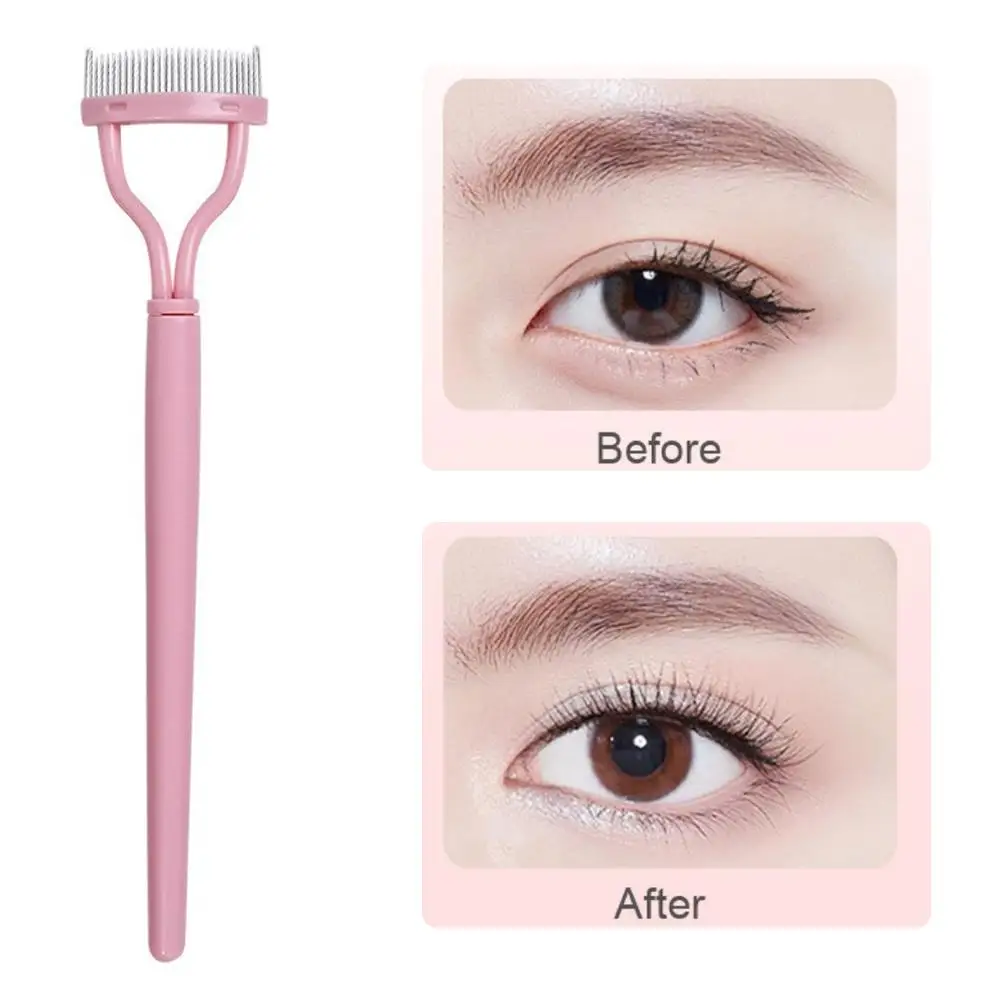Curved Eyelash Brush Tool - Eyelash Separator and Styling Comb Precision Tool Brush Eyelash Eyelash Curved Grooming Accesso D5S0