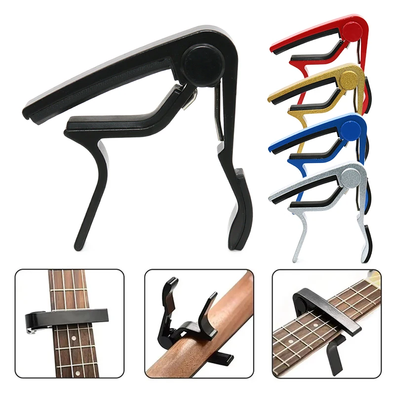 1PC Gitarre Capo Aluminium Metall Gitarre Clamp Capo Clamp Universal für String Instrument Multifunktions Capo Gitarre Zubehör TMZ