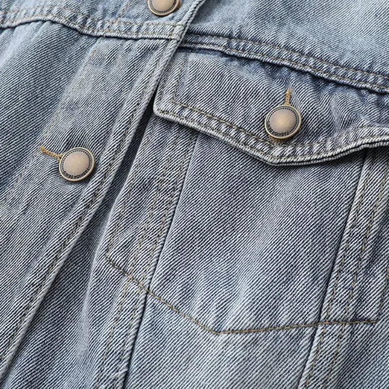 Giacca di jeans primavera autunno alla moda retrò da donna nuove top alla moda versatili e larghi