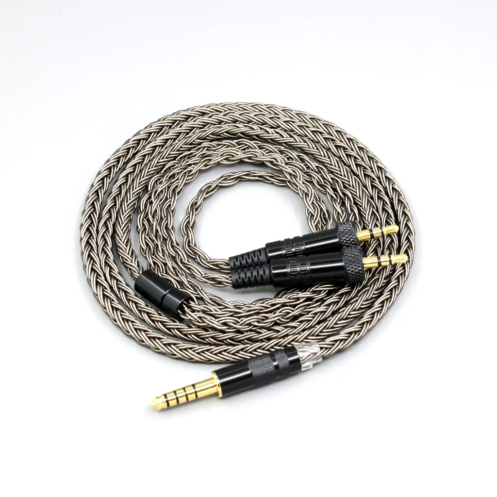 

Grey Silver plated 16 Core Upgrade Audio Earphone Cable For Sony MDR-Z7 MDR-Z1R MDR-Z7M2 With Screw To Fix Headphone 8844