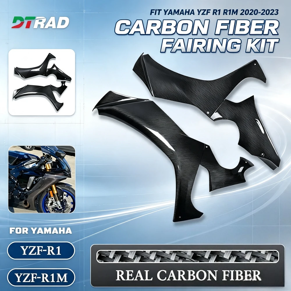 3K Carbon Fiber Full Fairing Body Panel Kit Fit Yamaha YZF R1 R1M 2020-2023 Motorcycle Modified Accessories