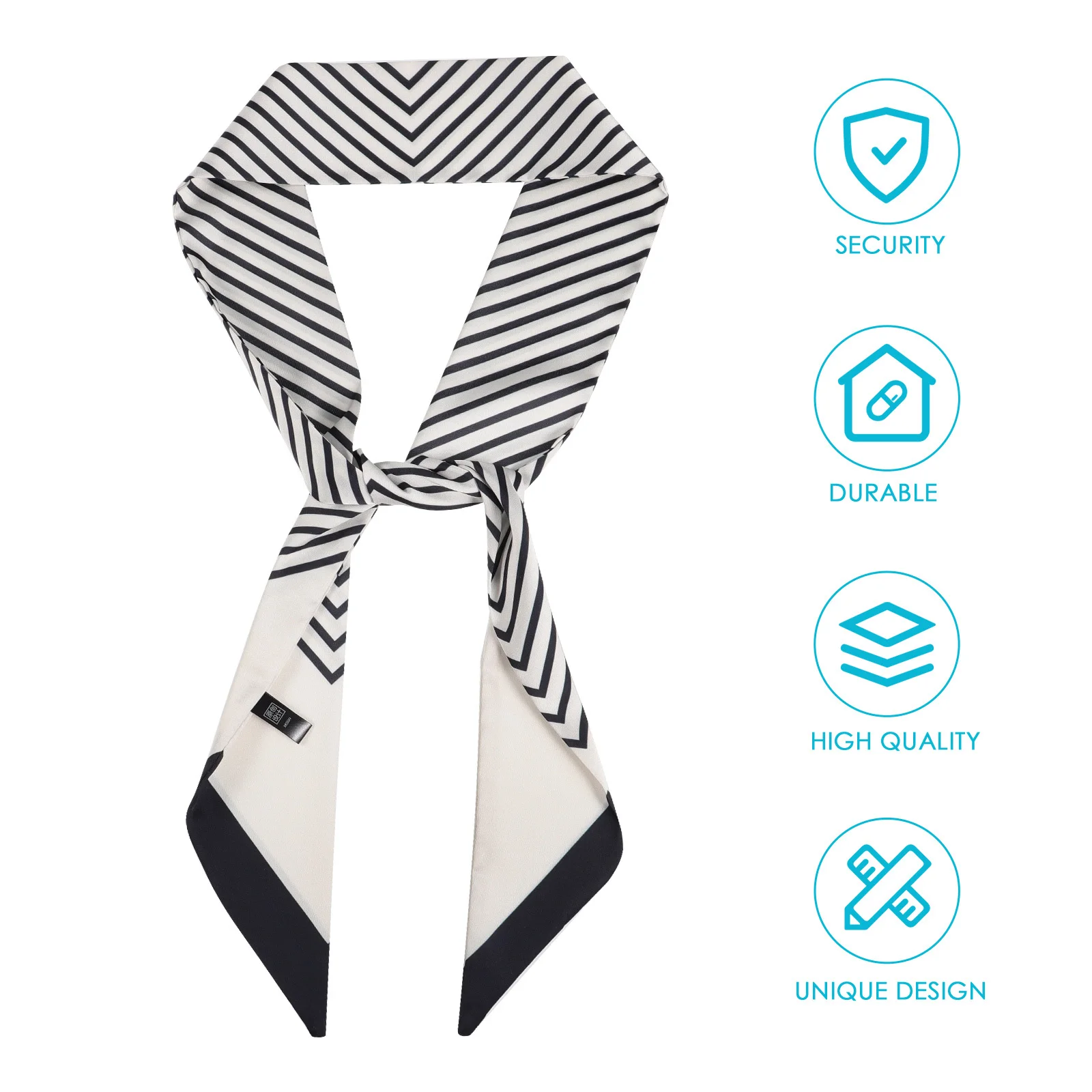 

1Pcs Narrow Simulated Silk Scarf Soft Lightweight Versatile for Hair Neck Wrist Bag Decorative Fashion Accessories