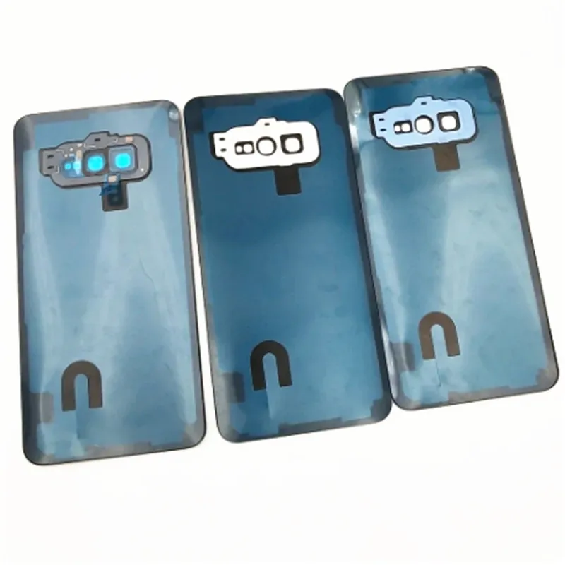 For Samsung Galaxy S10e SM-9700 Back Battery Cover Back Door Housing Case Glass Panel With Camera Lens Frame Parts