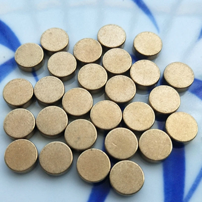 生真鍮8mm厚さ3mmの金属製プリント空白の丸いディスクチャームジュエリー製造用ペンダントネックレス