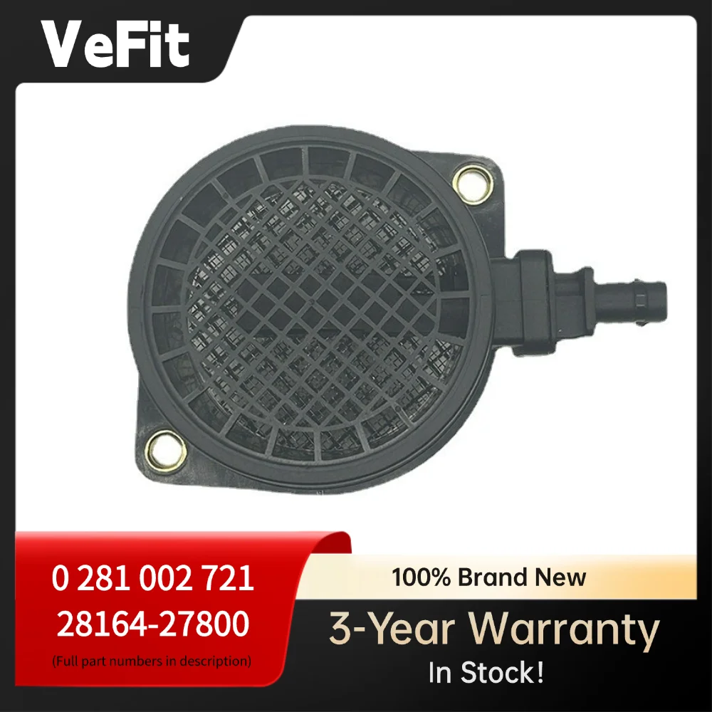 Mass Air Flow Sensor for Hyundai Kia 0281002721 2816427800 Fit Santa Fe Tucson Sportage Sorento H1 Grandeur 2.0L 2.2L 2.5L Diese