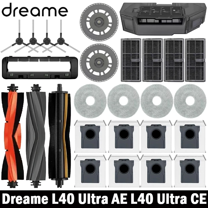 �y�Z�[�����zDreame L40 Ultra AE / L40 Ultra CE ���{�b�g�|���@�������i ���C���T�C�h�u���V ���b�v�N���X HEPA�t�B���^�[ �_�X�g�o�b�O �A�N�Z�T���[