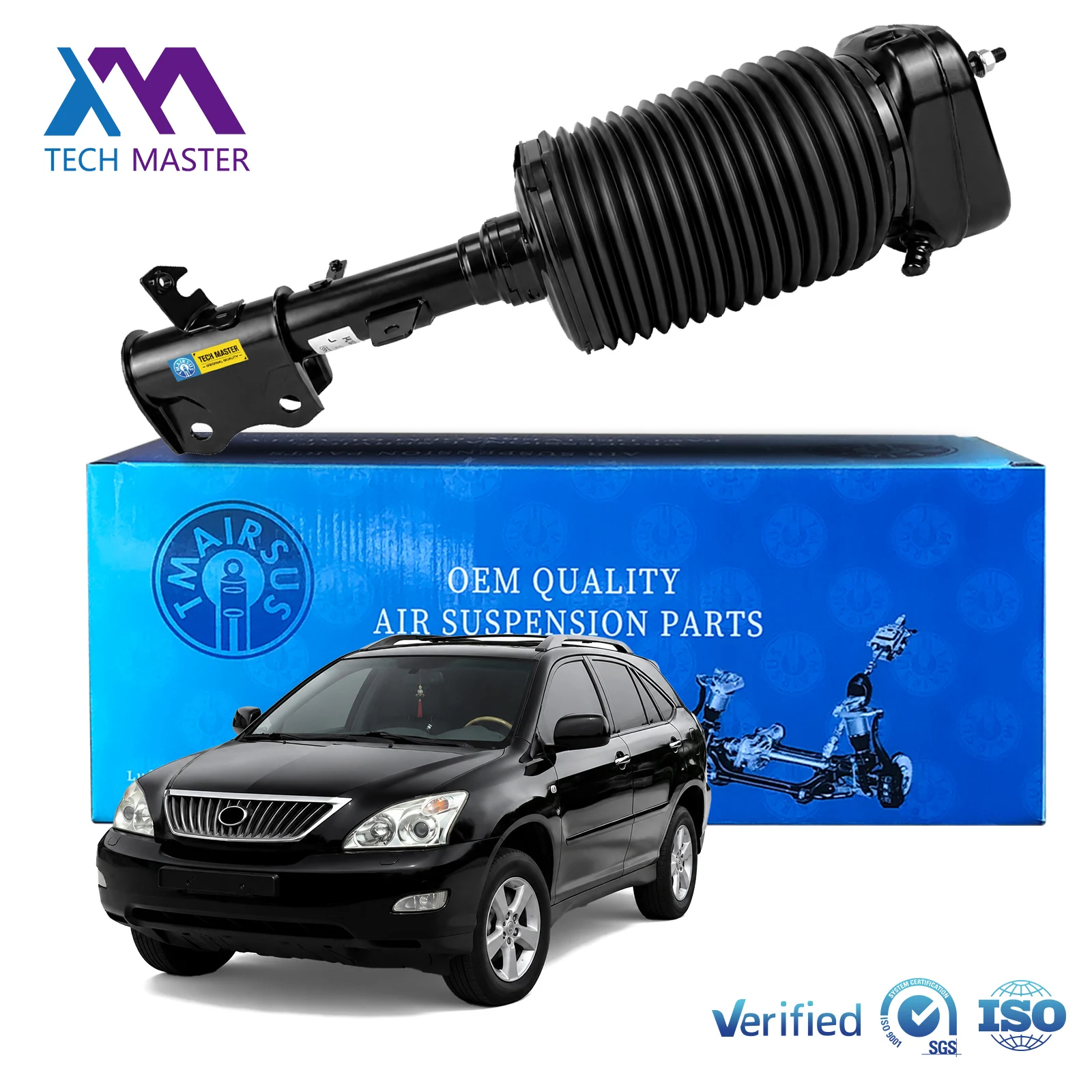 48080-48070 Rear Right Air Suspension Shock Absorber For Lexus RX300 RX330 RX350 Toyota Harrier 4WD Strut Pneumatic Part