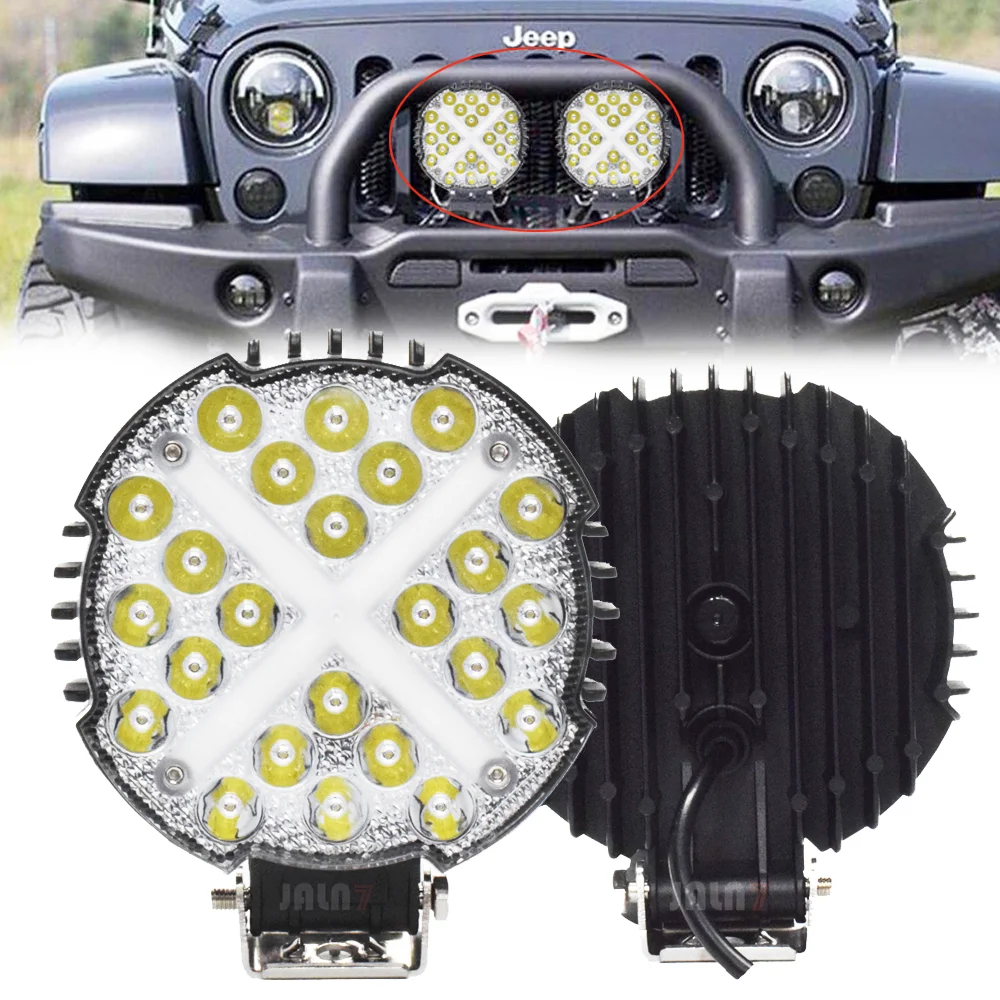 

JALN7 Off Road LED Light Driving Spotlight 6.3 inch 72W Pickup Truck Car Tractor ATV UTV 10800LM 12V 24V