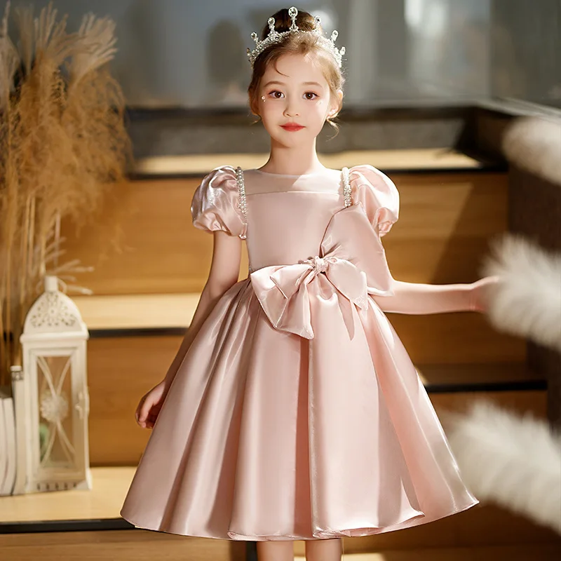 

New Children Elegant Princess Ball Gown Girls Birthday Party Wedding Performances Dress g120