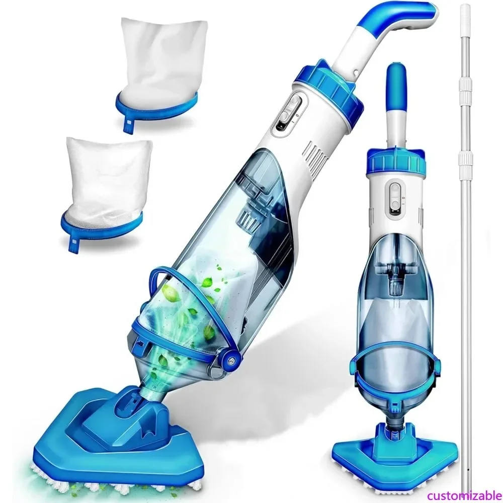 

Хит продаж: Настраиваемый беспроводной ручной пылесос для наземных бассейнов с силой всасывания 18 гал/мин, временем работы 60 минут, перезаряжаемый.