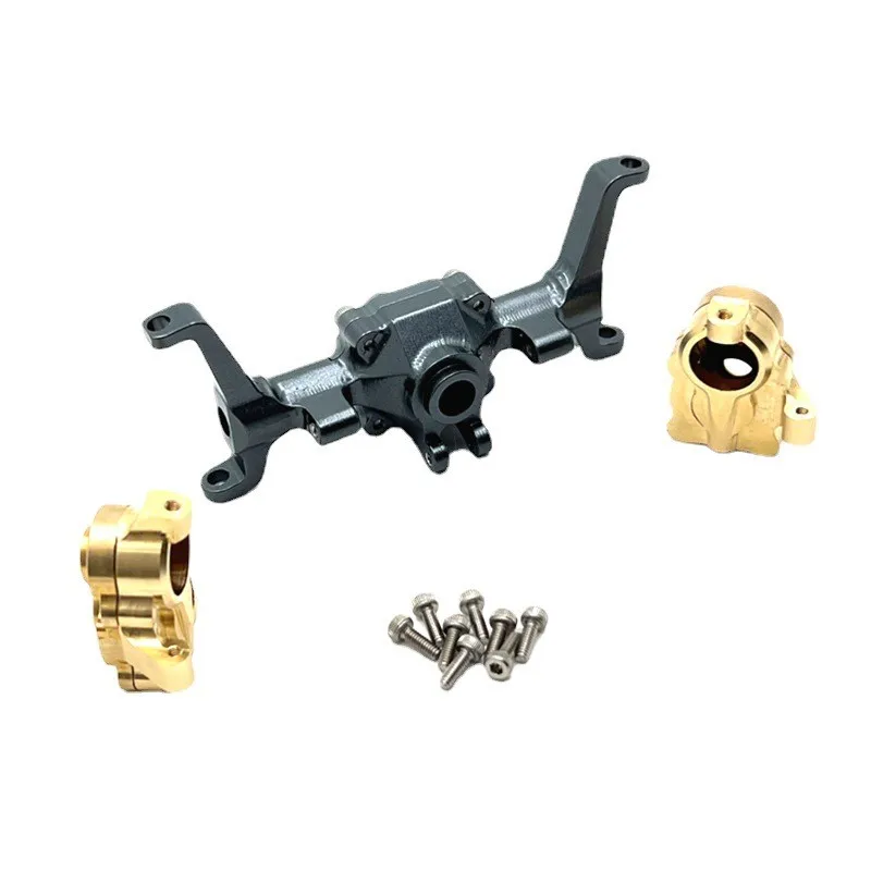 Metal upgrade CNC process Front axle housing Brass steering cup For FMS 1/24 Xiaoqi FCX24 RC car spare parts