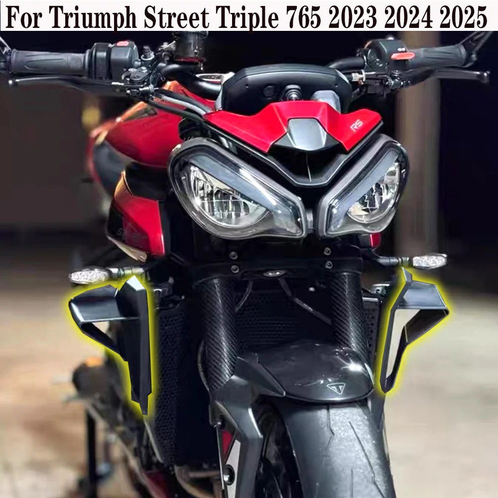 

For Triumph Street Triple 765 R RS 2023 2024 2025 Motorcycle Spoiler Side Fairing Aerodynamic Winglet Fixed Wing Side Spoiler