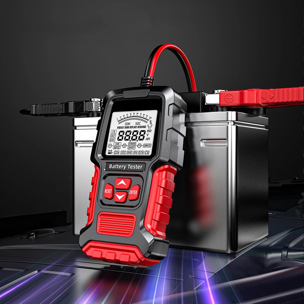 자동차 배터리 테스터 SOH SOC CCA IR 측정 배터리 분석기 테스트 도구 자동차 트럭 오토바이 보트용 배터리 시스템 분석기