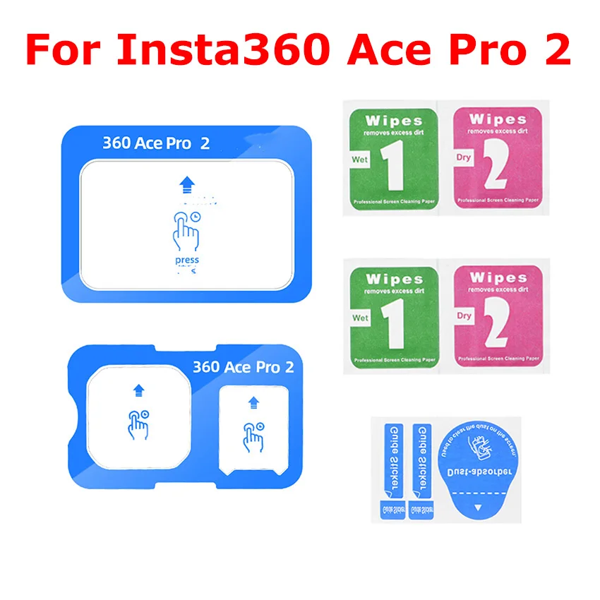 

Screen Protector with Applicator Tool for Insta360 Ace Pro 2 3-Pack Tempered Glass Film Auto-Alignment Bubble-Free