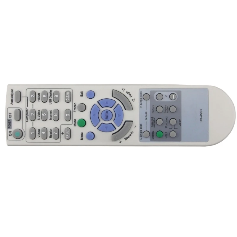 Remote Control Replacement for NEC Projector Rd-450c Rd-448e Np-v260+ Remote