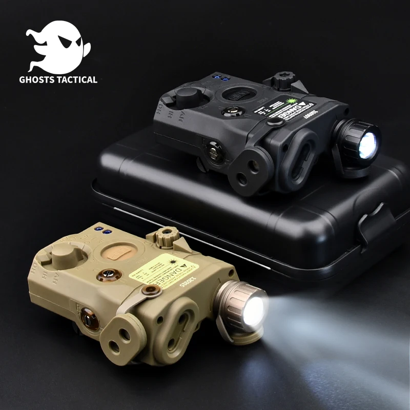 PEQ-15 Tactical Flashlight Whitelight LED Strobe LA-5C  Nylon Battery Case Fit 20mm Picatinny Rail Hunting Airsoft Weapon Light