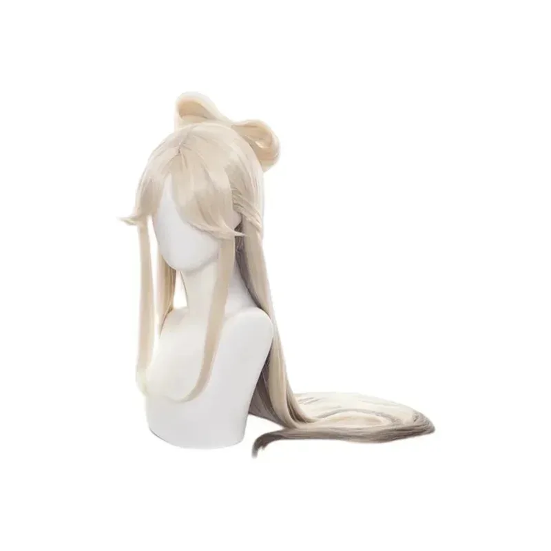 

CyAnime Genshin Impact Synthetic Hair Ningguang Cosplay Wigs Long Straight Pre Style Role Play Props