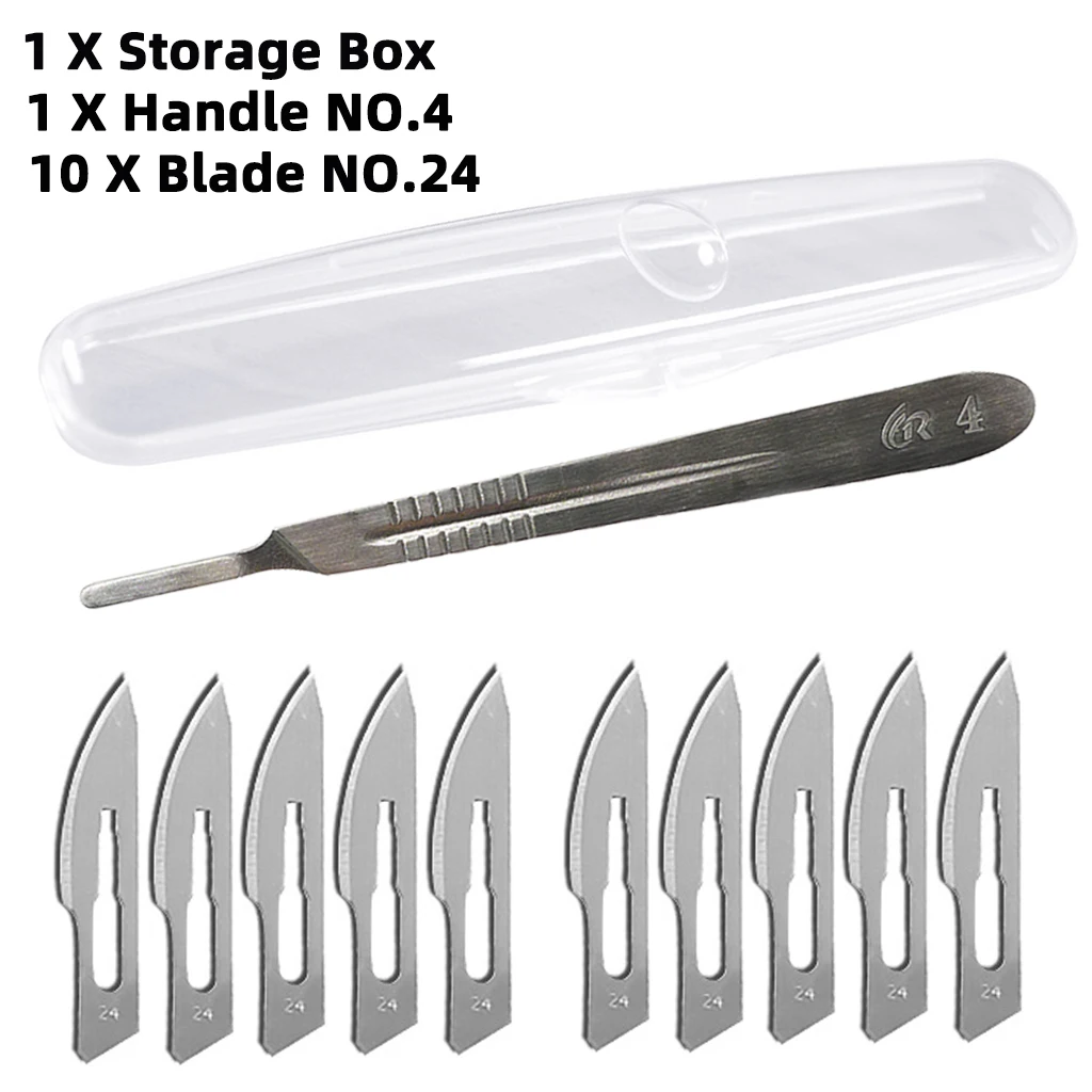 Skalpell Kombination 10 #, 11 #, 23 # High Carbon Stahl Chirurgische Klinge Mit Box und Griff für Carving und Schneiden Werkzeug Messer – Detail 19