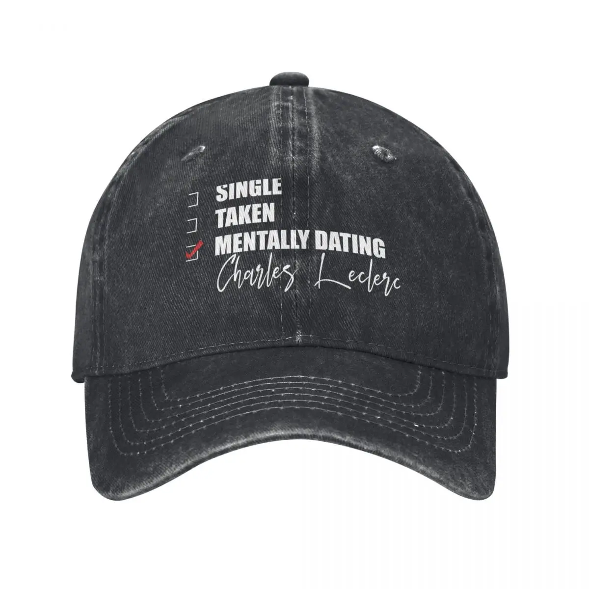 Mentally Dating Charles Leclerc Baseball Cap fashionable custom Hat Golf Women's Men's