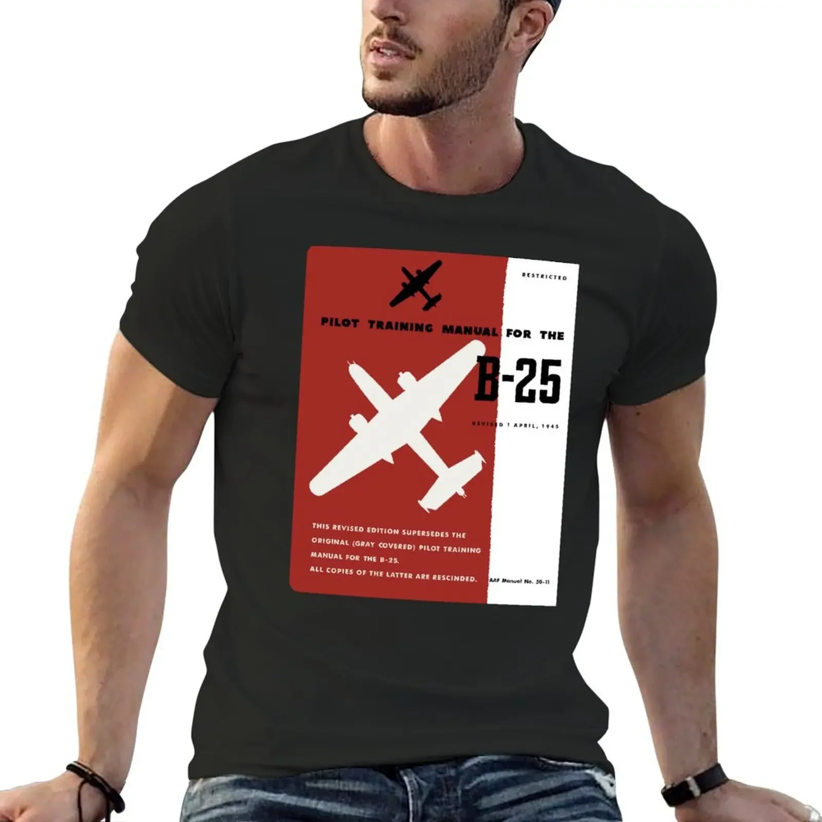 North American B-25 Mitchell (1945) T-Shirt tops vintage anime shirt man clothes shirts graphic t shirts for men pack