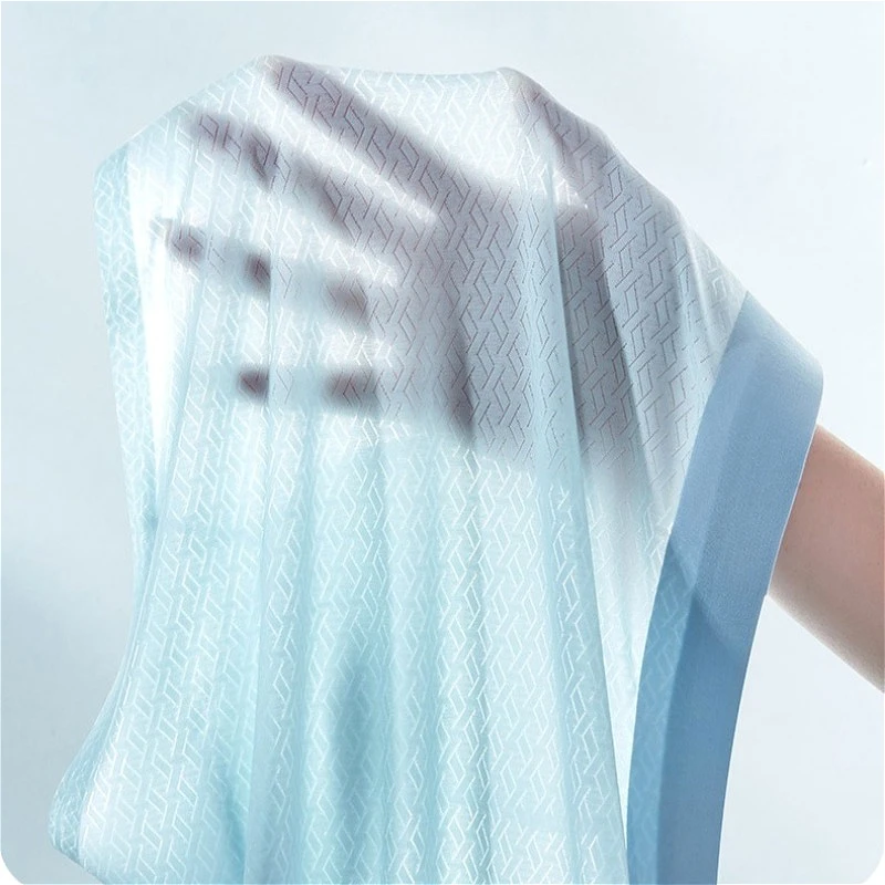 

Summer Boxers Thin Men's Ice Silk Cool Shorts See-Through U Pouch Underwear Breathable Elastic Oversize Panties Трусы Мужские