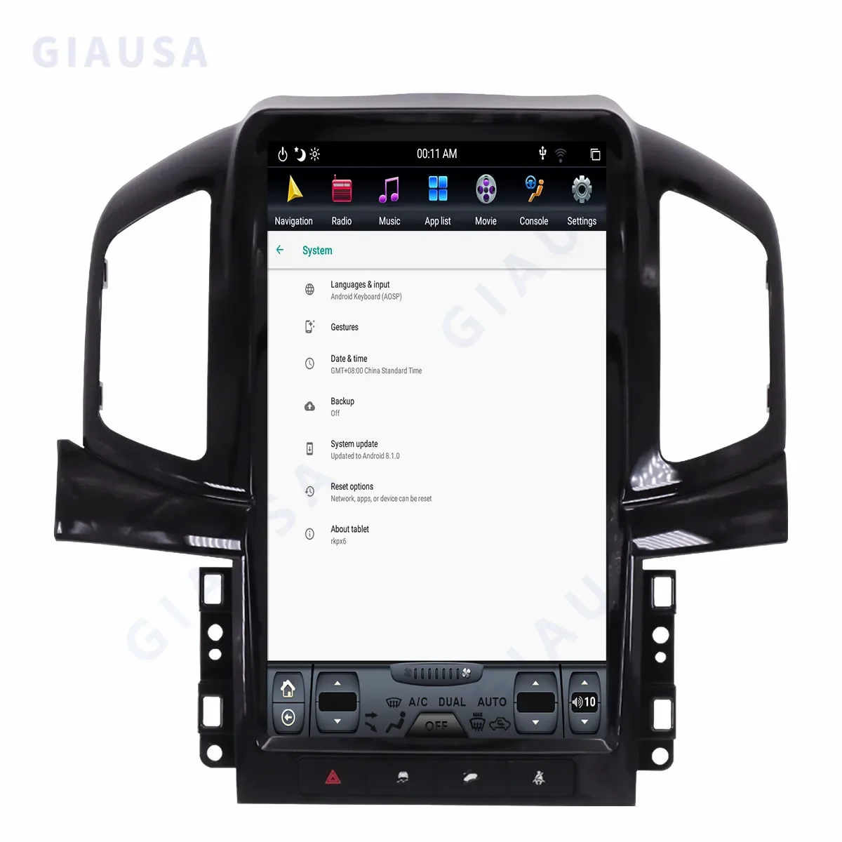 Tesla Style Car Multimedia Player, Navegação GPS, Unidade de Cabeça Estéreo, Auto Rádio para Chevrolet Captiva 2013-2017, Android 11, 8 + 128G