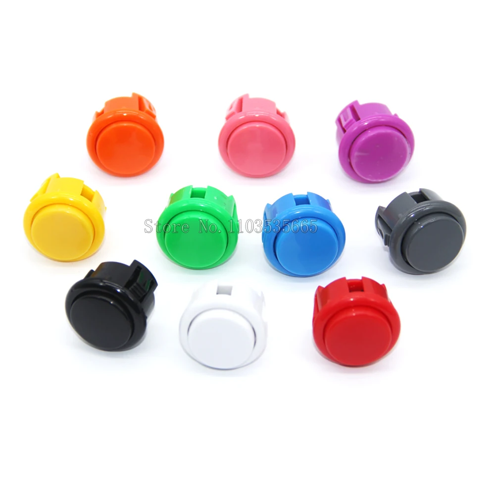 1pcs Arcade Game Push Button Switch Arcade Joystick Console Parts  PC/PS3 USB Joystick DIY SANWA Style Push Button Replace