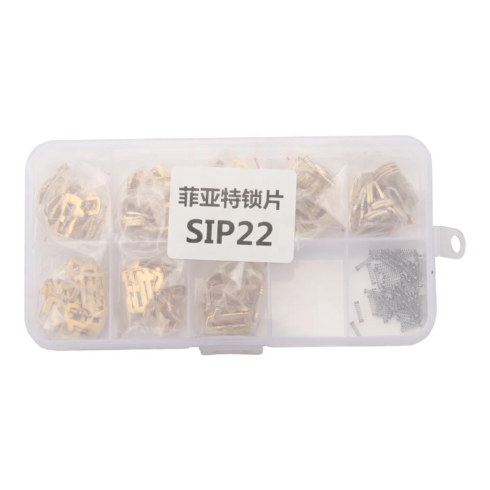 

SIP22 Car Lock Plate Reed Brass Material Plate Auto key lock Repair locksmith supplies tool for Fiat SIP22 Lock reed 200pcs