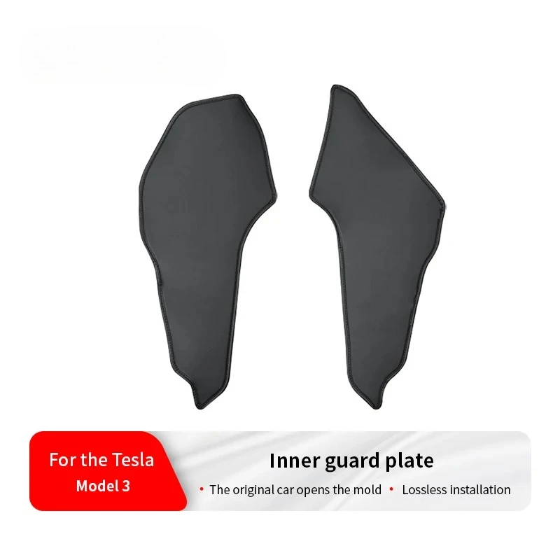 Fits 2021-2023 Model 3  Tesla Center Console Two Side Panel Anti Kick Pad Defense Protector Leather Cover Plate